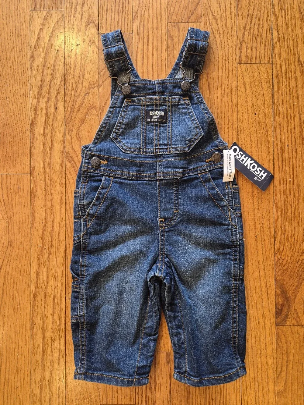 NWT OshKosh Denim Overalls Size 9months